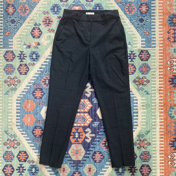 H&M Tailored Plaid Menswear Ankle Length Work Pant - Picture 2 of 6